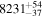${8231}_{-37}^{+54}$
