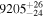 ${9205}_{-24}^{+26}$