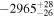 $-{2965}_{-26}^{+28}$