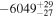 $-{6049}_{-27}^{+29}$