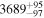 ${3689}_{-97}^{+95}$