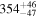 ${354}_{-47}^{+46}$