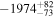 $-{1974}_{-73}^{+82}$