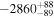 $-{2860}_{-89}^{+88}$