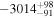 $-{3014}_{-91}^{+98}$