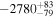 $-{2780}_{-79}^{+83}$