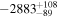 $-{2883}_{-89}^{+108}$