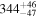 ${344}_{-47}^{+46}$