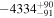 $-{4334}_{-91}^{+90}$