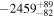 $-{2459}_{-82}^{+89}$
