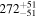 ${272}_{-51}^{+51}$