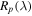 ${R}_{p}(\lambda )$