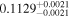 ${0.1129}_{-0.0021}^{+0.0021}$
