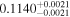 ${0.1140}_{-0.0021}^{+0.0021}$