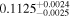 ${0.1125}_{-0.0025}^{+0.0024}$