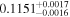 ${0.1151}_{-0.0016}^{+0.0017}$