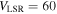 ${V}_{\mathrm{LSR}}=60$