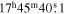 ${17}^{{\rm{h}}}{45}^{{\rm{m}}}40\buildrel{\rm{s}}\over{.} 1$
