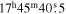 ${17}^{{\rm{h}}}{45}^{{\rm{m}}}40\buildrel{\rm{s}}\over{.} 5$