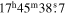 ${17}^{{\rm{h}}}{45}^{{\rm{m}}}38\buildrel{\rm{s}}\over{.} 7$