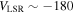 ${V}_{\mathrm{LSR}}\sim -180$