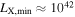 ${L}_{{\rm{X}},\min }\approx {10}^{42}$