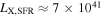 ${L}_{{\rm{X}},\mathrm{SFR}}\approx 7\times {10}^{41}$