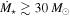 ${\dot{M}}_{\star }\gtrsim 30\,{M}_{\odot }$