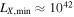 ${L}_{X,\min }\approx {10}^{42}$