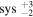 $\mathrm{sys}{\ }_{-2}^{+3}$