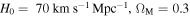 ${H}_{0}=\,70\,\mathrm{km}\,{{\rm{s}}}^{-1}\,{\mathrm{Mpc}}^{-1},{{\rm{\Omega }}}_{{\rm{M}}}=0.3$