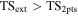 ${\mathrm{TS}}_{\mathrm{ext}}\gt {\mathrm{TS}}_{2\mathrm{pts}}$