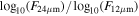 ${\mathrm{log}}_{10}({F}_{24\mu {\rm{m}}})/{\mathrm{log}}_{10}({F}_{12\mu {\rm{m}}})$