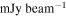 $\mathrm{mJy}\,{\mathrm{beam}}^{-1}$