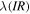 $\lambda ({IR})$