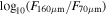 ${\mathrm{log}}_{10}({F}_{160\mu {\rm{m}}}/{F}_{70\mu {\rm{m}}})$