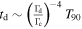 ${t}_{{\rm{d}}}\sim {\left(\tfrac{{{\rm{\Gamma }}}_{{\rm{d}}}}{{{\rm{\Gamma }}}_{{\rm{c}}}}\right)}^{-4}\,{T}_{90}$