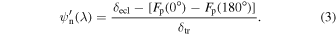 Equation (3)