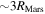 $\sim 3{R}_{\mathrm{Mars}}$