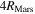 $4{R}_{\mathrm{Mars}}$