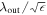 ${\lambda }_{\mathrm{out}}/\sqrt{\epsilon }$
