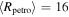 $\langle {R}_{\mathrm{petro}}\rangle =16$