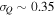 ${\sigma }_{Q}\sim 0.35$