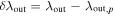 $\delta {\lambda }_{\mathrm{out}}={\lambda }_{\mathrm{out}}-{{\lambda }_{\mathrm{out}}}_{,p}$