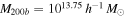 ${M}_{200b}={10}^{13.75}\,{h}^{-1}\,{M}_{\odot }$