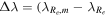 ${\rm{\Delta }}\lambda =({\lambda }_{{R}_{e},m}-{\lambda }_{{R}_{e}}$