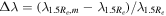 ${\rm{\Delta }}\lambda =({\lambda }_{1.5{R}_{e},m}-{\lambda }_{1.5{R}_{e}})/{\lambda }_{1.5{R}_{e}}$