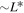 $\sim {L}^{* }$