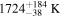 ${1724}_{-38}^{+184}\,{\rm{K}}$