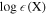$\mathrm{log}\epsilon ({\rm{X}})$